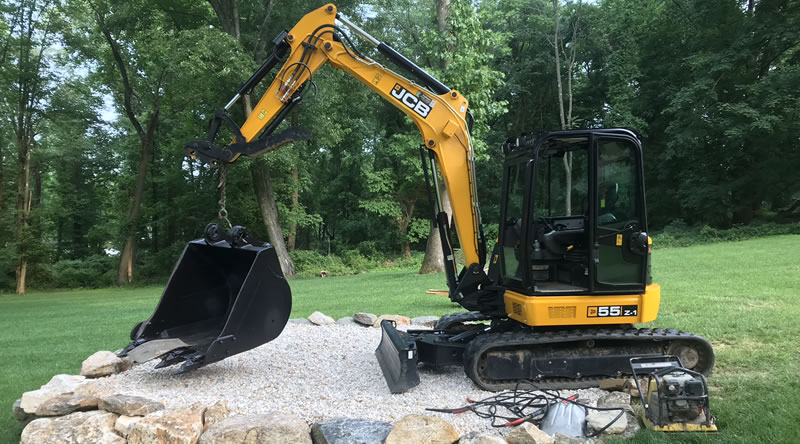 Excavator and Skidsteer Rentals Bucks County and Montgomery County.